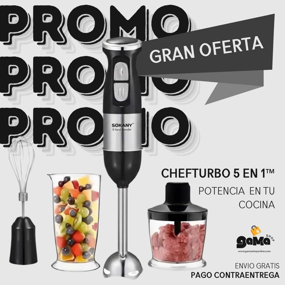 ChefTurbo™ 5 en 1 – Potencia Profesional en tu Cocina
