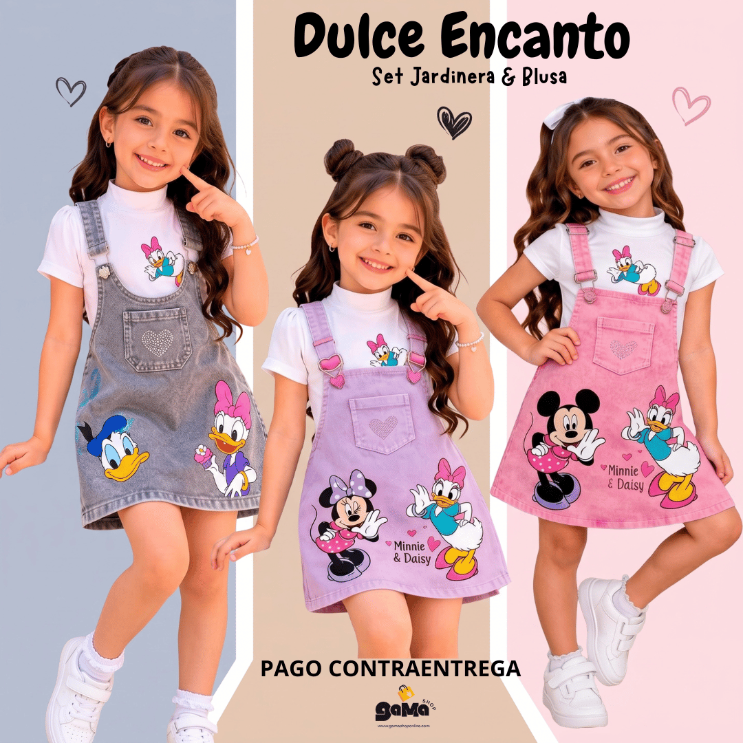 Dulce Encanto - Set Jardinera & Blusa