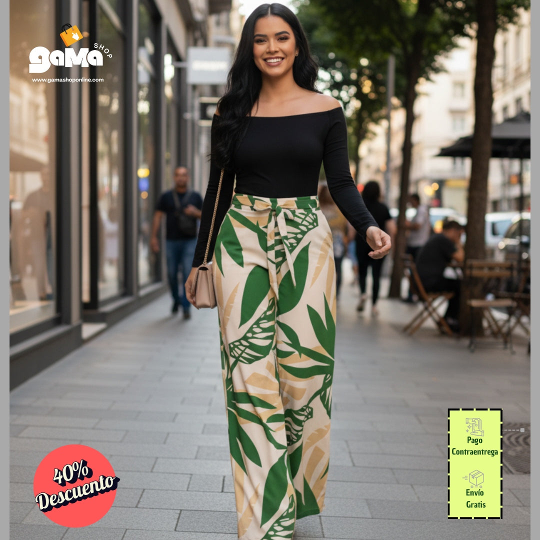 NUEVO PANTALON TROPICAL CHIC