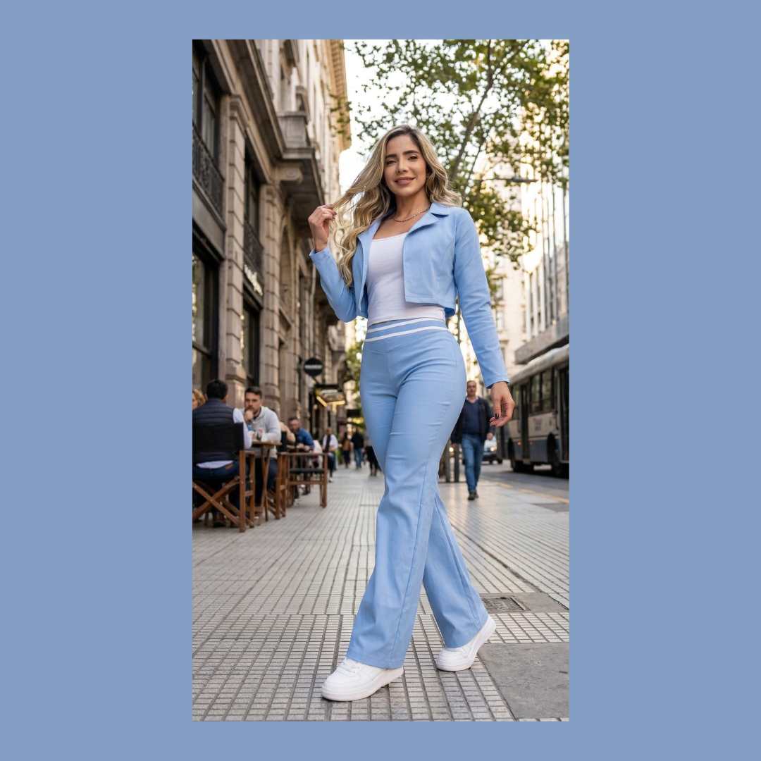 Set EleganceFit - Pantalon + Blazer + Blusa