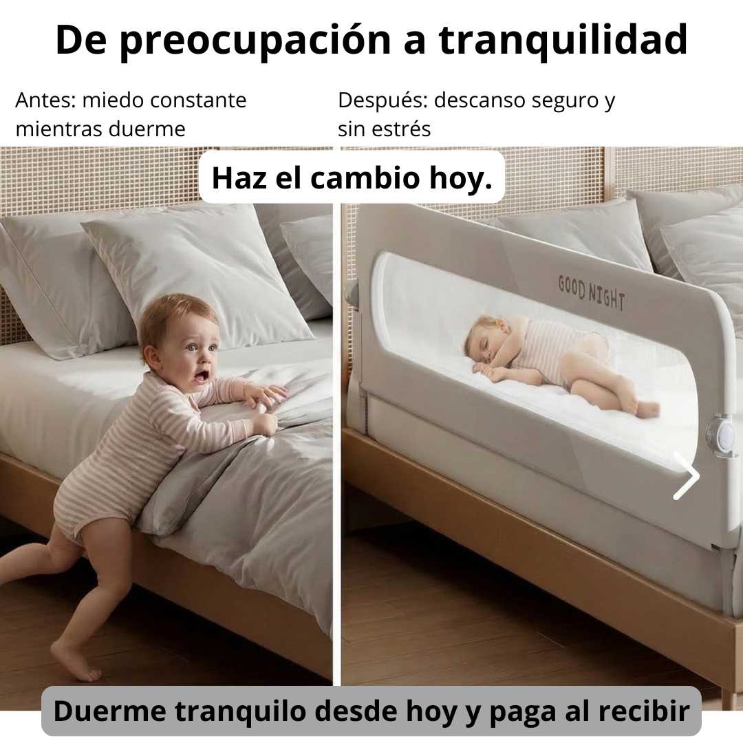 Baranda de Cama Plegable Premium para Bebé