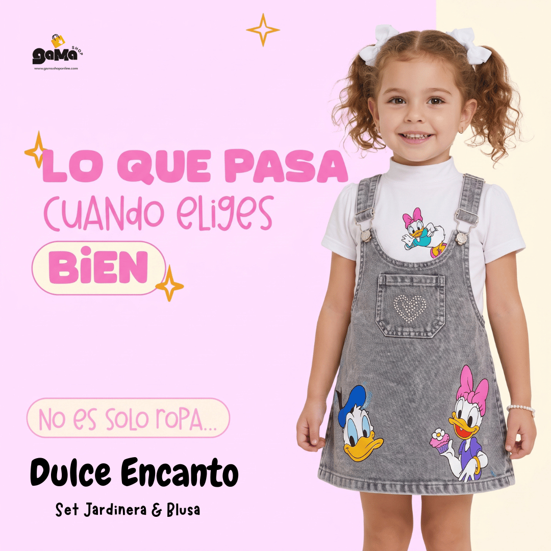 Dulce Encanto - Set Jardinera & Blusa