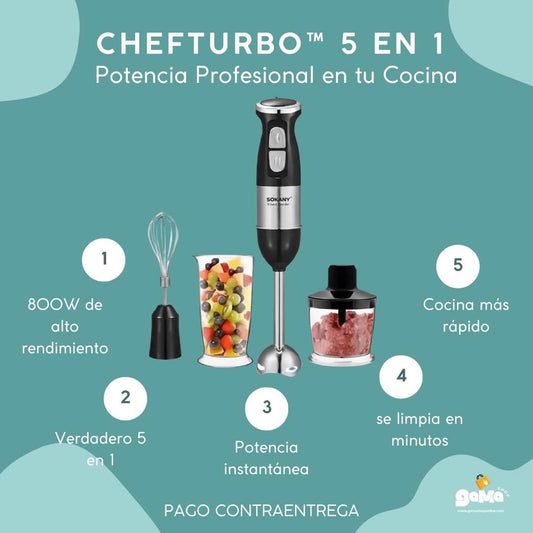ChefTurbo™ 5 en 1 – Potencia Profesional en tu Cocina