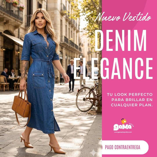 Nuevo Vestido Denim Elegance