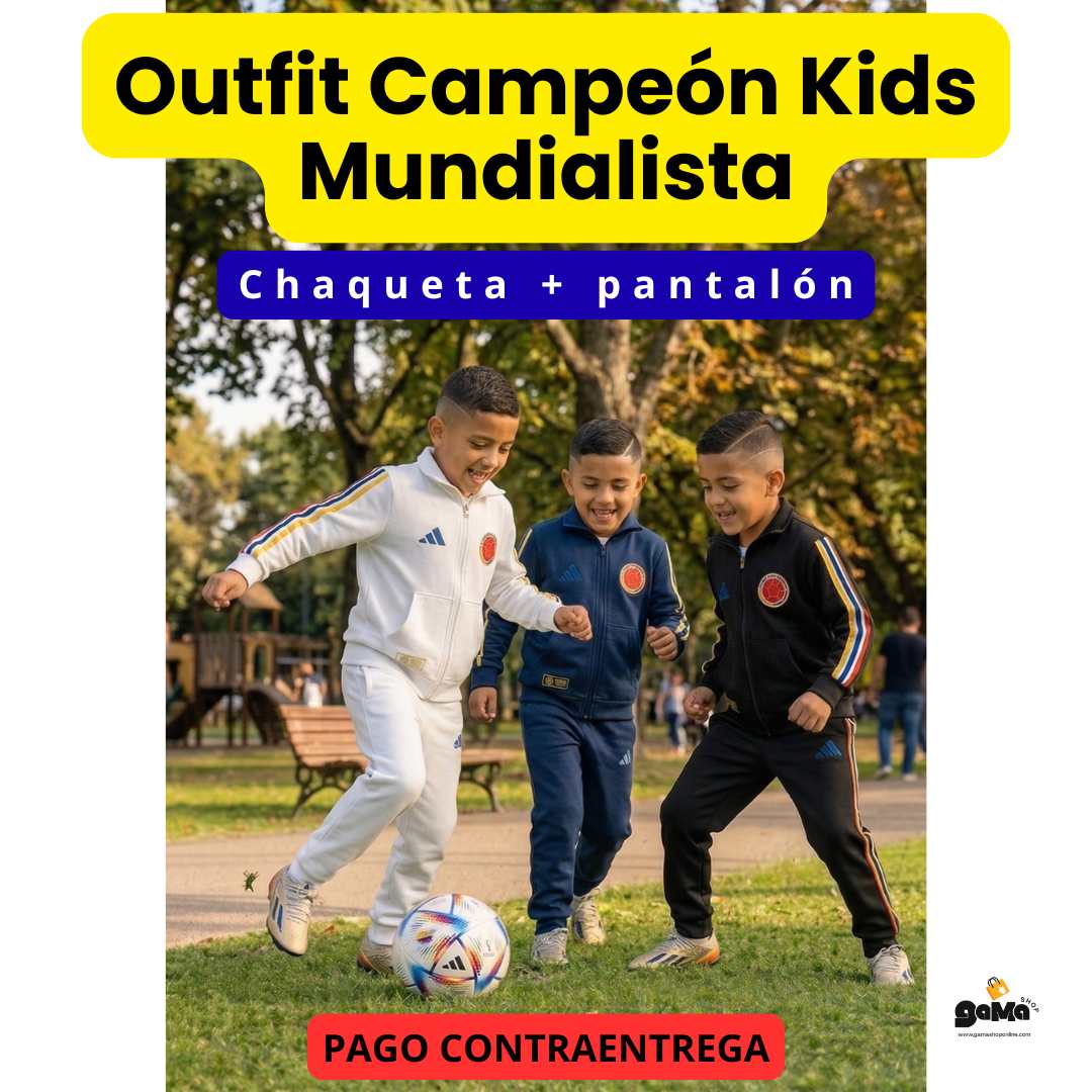 Outfit Campeón Kids Mundialista - Chaqueta + pantalón