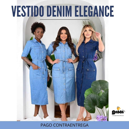 Nuevo Vestido Denim Elegance