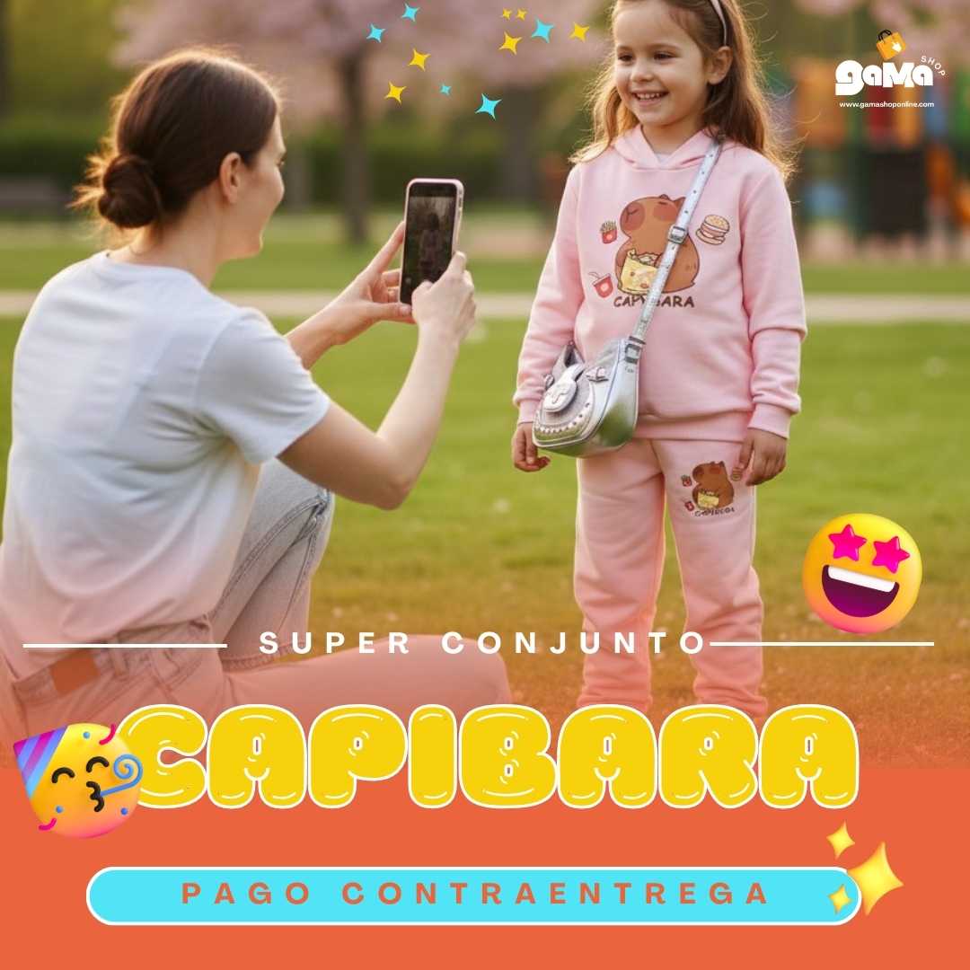Nuevo Súper Conjunto Capibara - Hoddie y Jogger