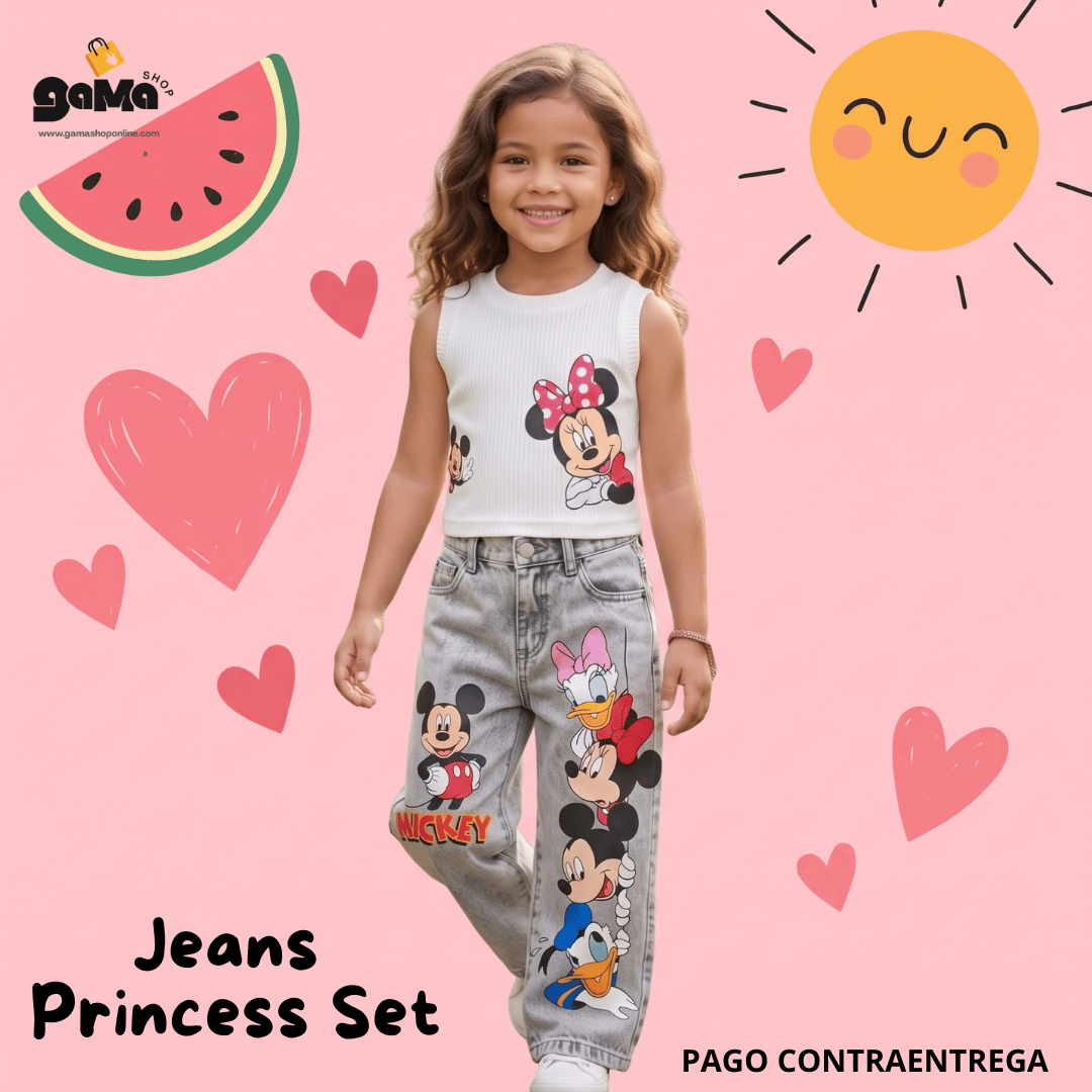 👑 Jeans Princess Set™ – El Look Que Toda Princesa Merece ✨