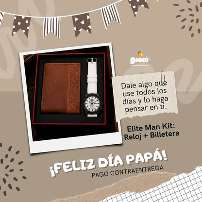 Elite Man Kit: Reloj + Billetera