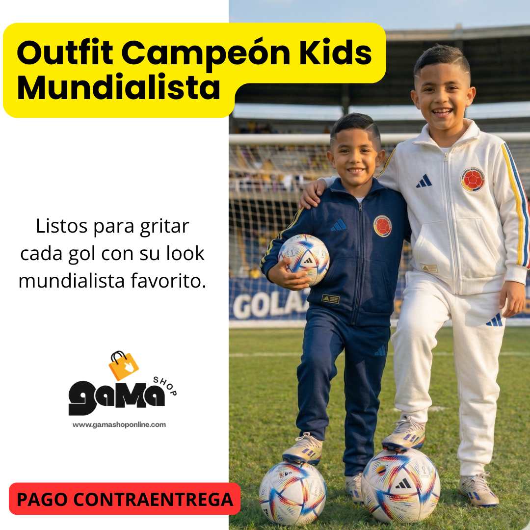 Outfit Campeón Kids Mundialista - Chaqueta + pantalón