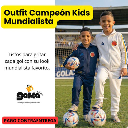 Outfit Campeón Kids Mundialista - Chaqueta + pantalón