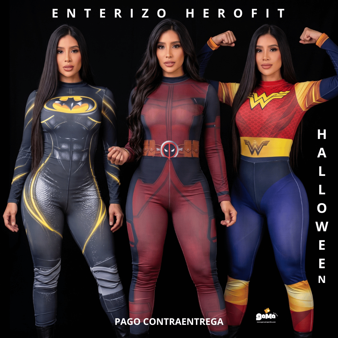 🎃 ENTERIZO HEROFIT HALLOWEEN 🦸‍♀️🔥