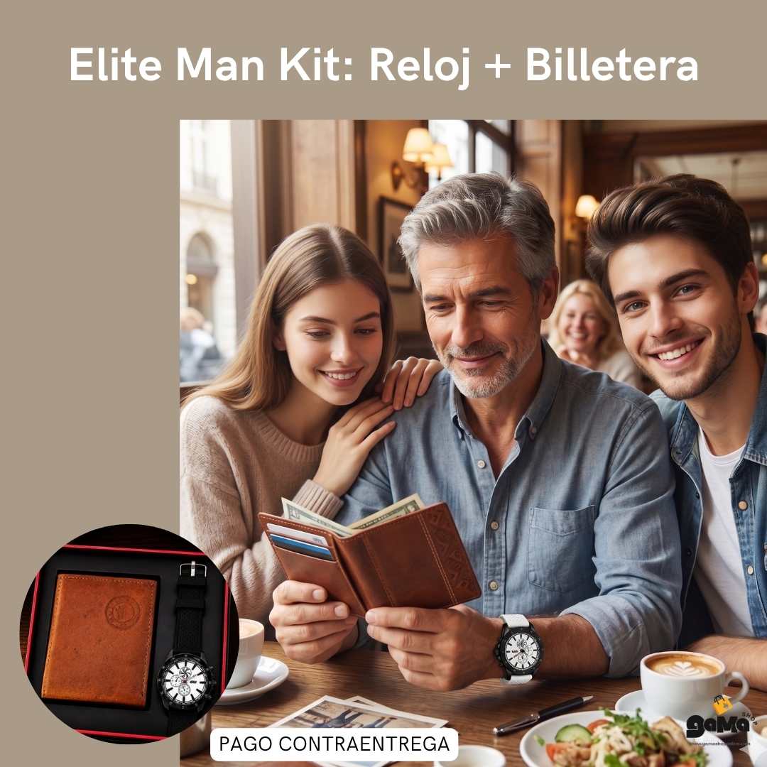 Elite Man Kit: Reloj + Billetera