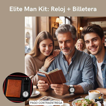 Elite Man Kit: Reloj + Billetera
