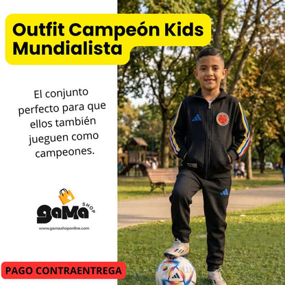 Outfit Campeón Kids Mundialista - Chaqueta + pantalón