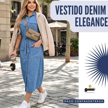 Nuevo Vestido Denim Elegance