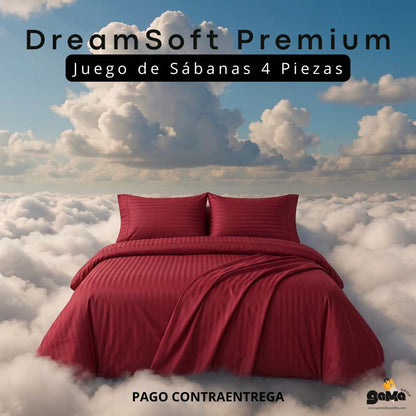 🛏️ DreamSoft™ Premium – Juego de Sábanas 4 Piezas Premium