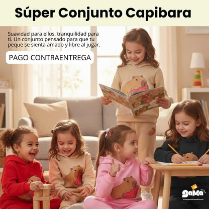 Nuevo Súper Conjunto Capibara - Hoddie y Jogger