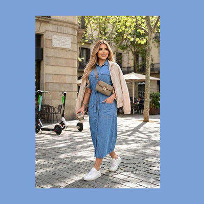 Nuevo Vestido Denim Elegance