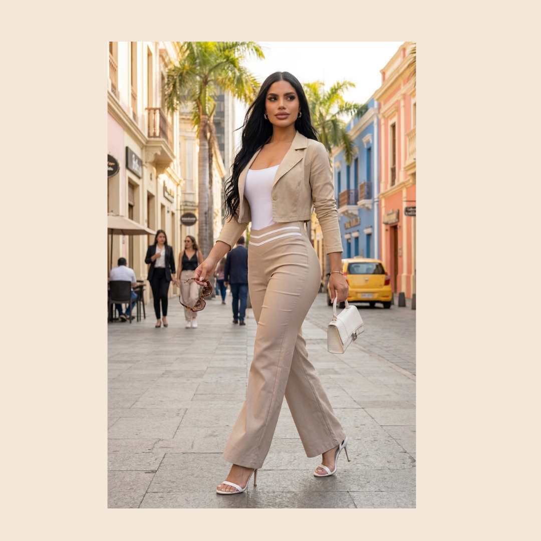 Set EleganceFit - Pantalon + Blazer + Blusa