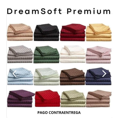 🛏️ DreamSoft™ Premium – Juego de Sábanas 4 Piezas Premium