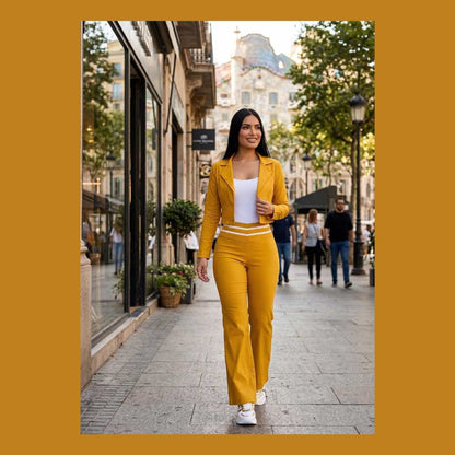 Set EleganceFit - Pantalon + Blazer + Blusa