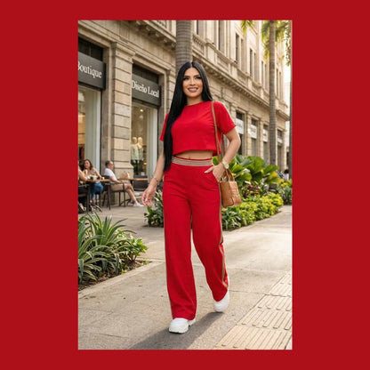 Nuevo Set Elegance Fit - Blusa + Pantalón