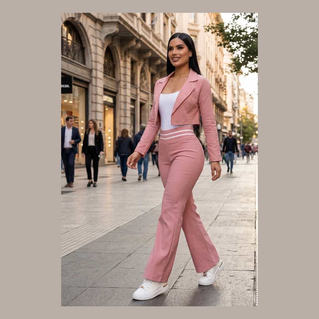 Set EleganceFit - Pantalon + Blazer + Blusa