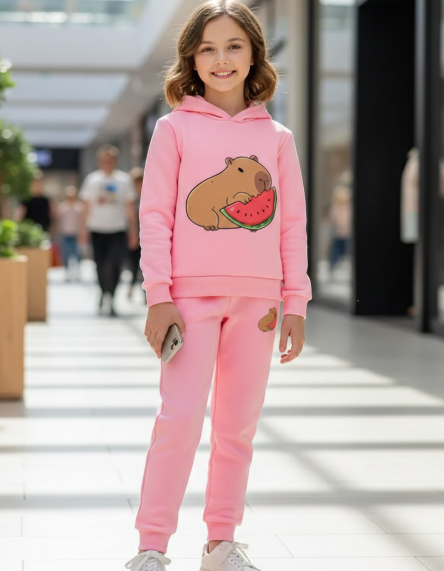 Nuevo Súper Conjunto Capibara - Hoddie y Jogger