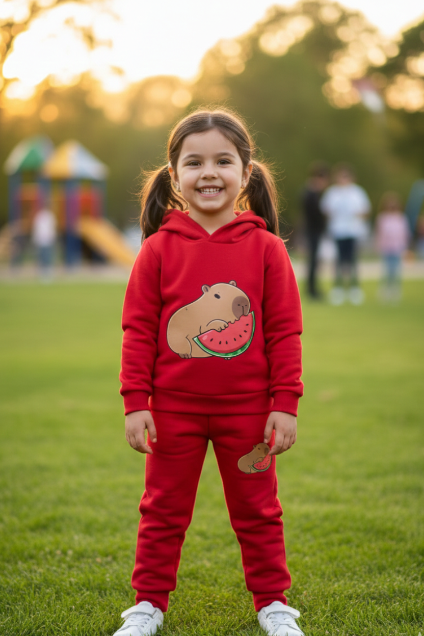 Nuevo Súper Conjunto Capibara - Hoddie y Jogger