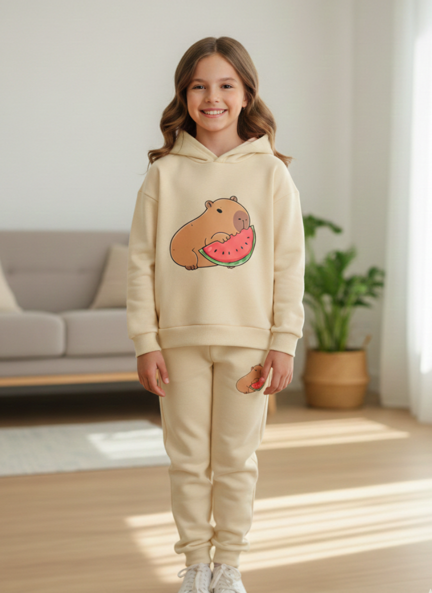 Nuevo Súper Conjunto Capibara - Hoddie y Jogger