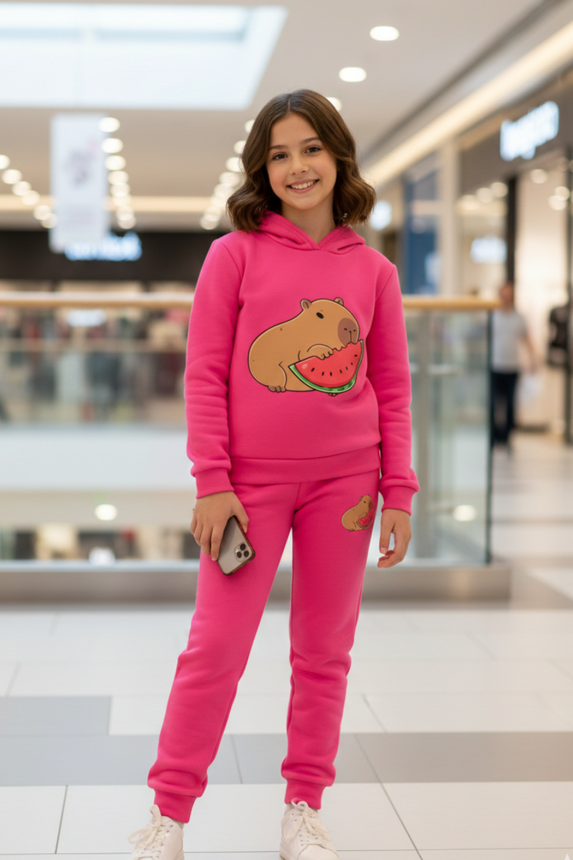 Nuevo Súper Conjunto Capibara - Hoddie y Jogger